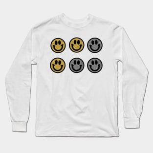 Glitter Happy Faces Sticker Pack Long Sleeve T-Shirt